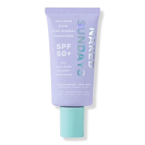 Collagen Glow 100% Mineral Sunscreen SPF 50+ Lotion Perfecting Priming