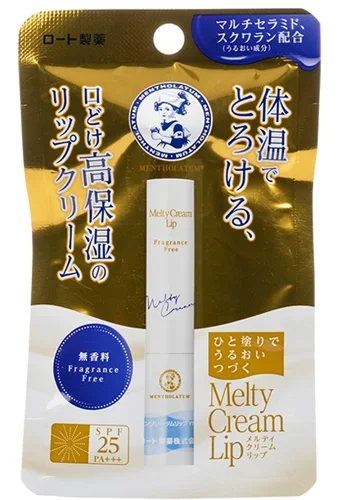Mentholatum Melty Cream Lip Fragrance Free SPF25 PA+++